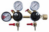 Double Body CO2 Regulator - Three Gauge