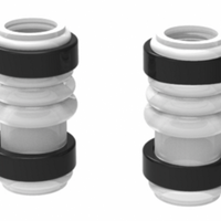 Grainfather Top/Bottom Pump Silicone Tubes (2) with Fixing Rings (4)