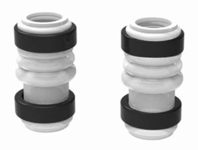 Grainfather Top/Bottom Pump Silicone Tubes (2) with Fixing Rings (4)