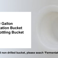 7.9 Gallon Bottling Bucket With Lid and Spigot - Drilled for Spigot