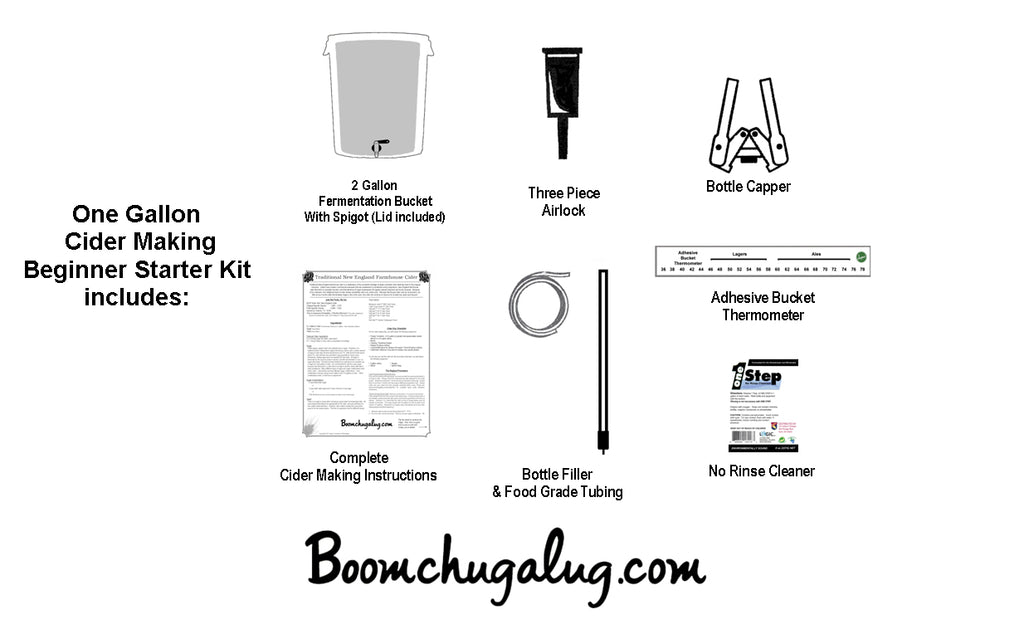 Hard Cider Making Kit - Beginner - 1 Gallon Brewing Kit