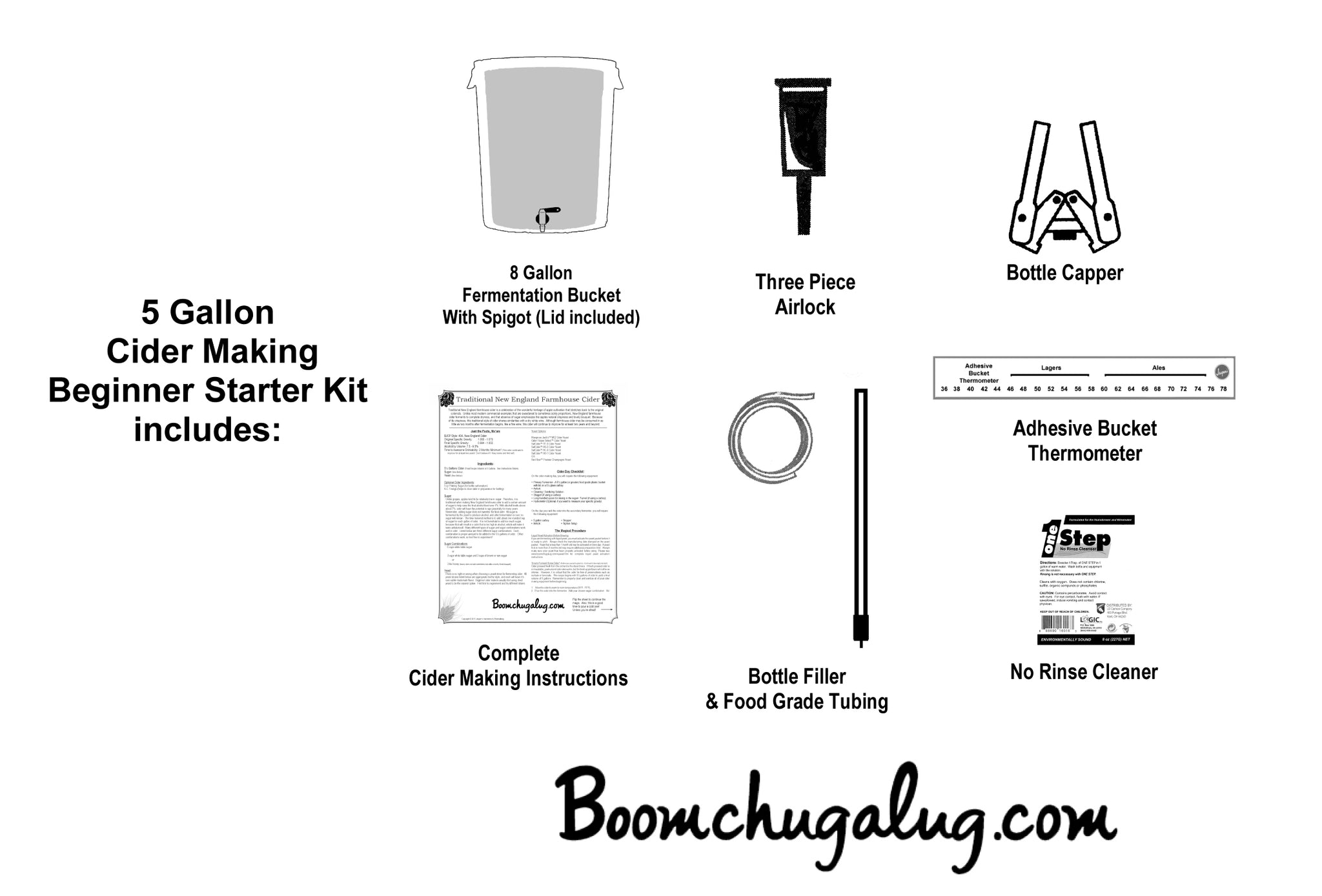 Hard Cider Making Kit - Beginner - 5 Gallon Brewing Kit | Jasper's Home ...