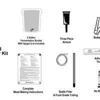 Mead Making Kit - Beginner - 1 Gallon Brewing Kit