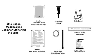 Mead Making Kit - Beginner - 1 Gallon Brewing Kit