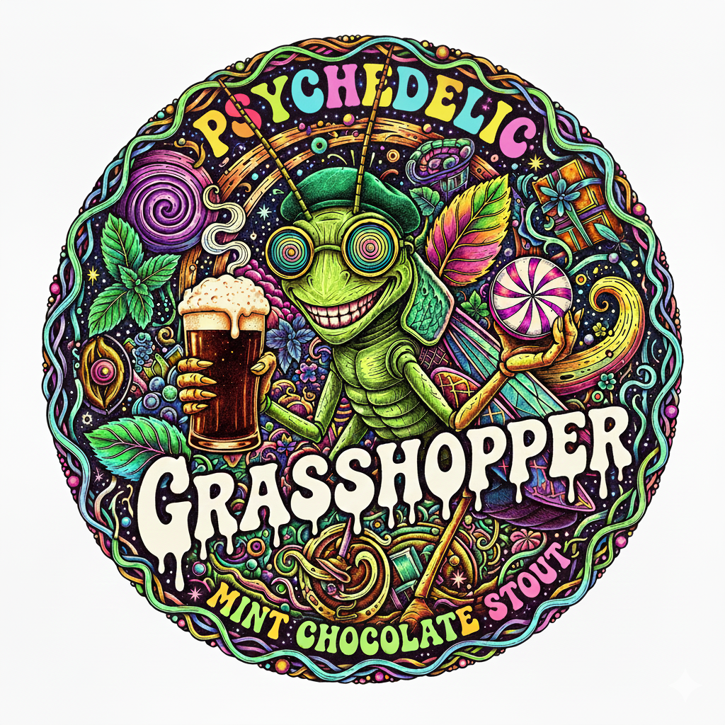 Stout Beer Extract Beer Recipe Kit Psychedelic Grasshopper Mint Chocolate