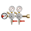 Double Body CO2 Regulator - Three Gauge