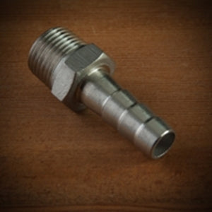 Male Stainless Steel 1/2" NPT x 3/8" Barb