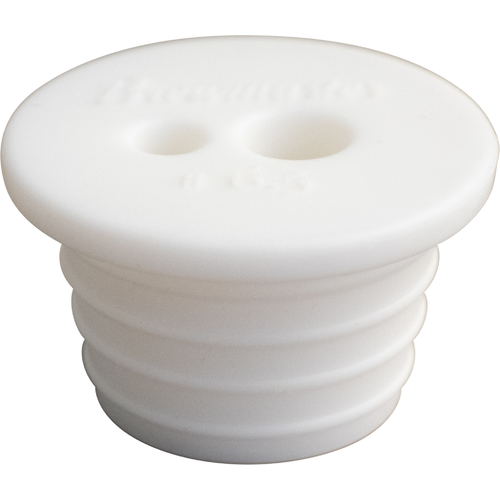 Two Hole #6.5 Silicone Stopper