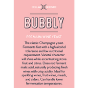 Bubbly Dried Champagne Yeast by Cellar Science