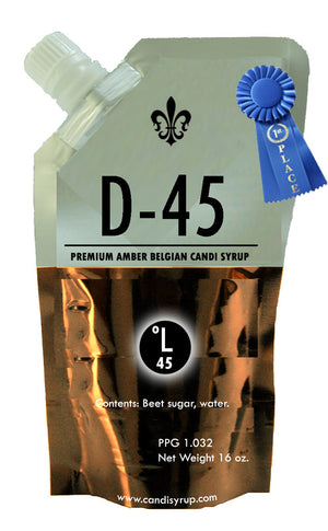 D-45 Premium Amber Candi Syrup