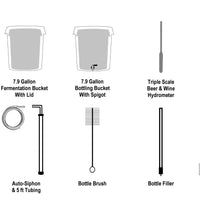 Homebrew Equipment Starter Kit - Classic - 5 Gallon Single Stage Kit